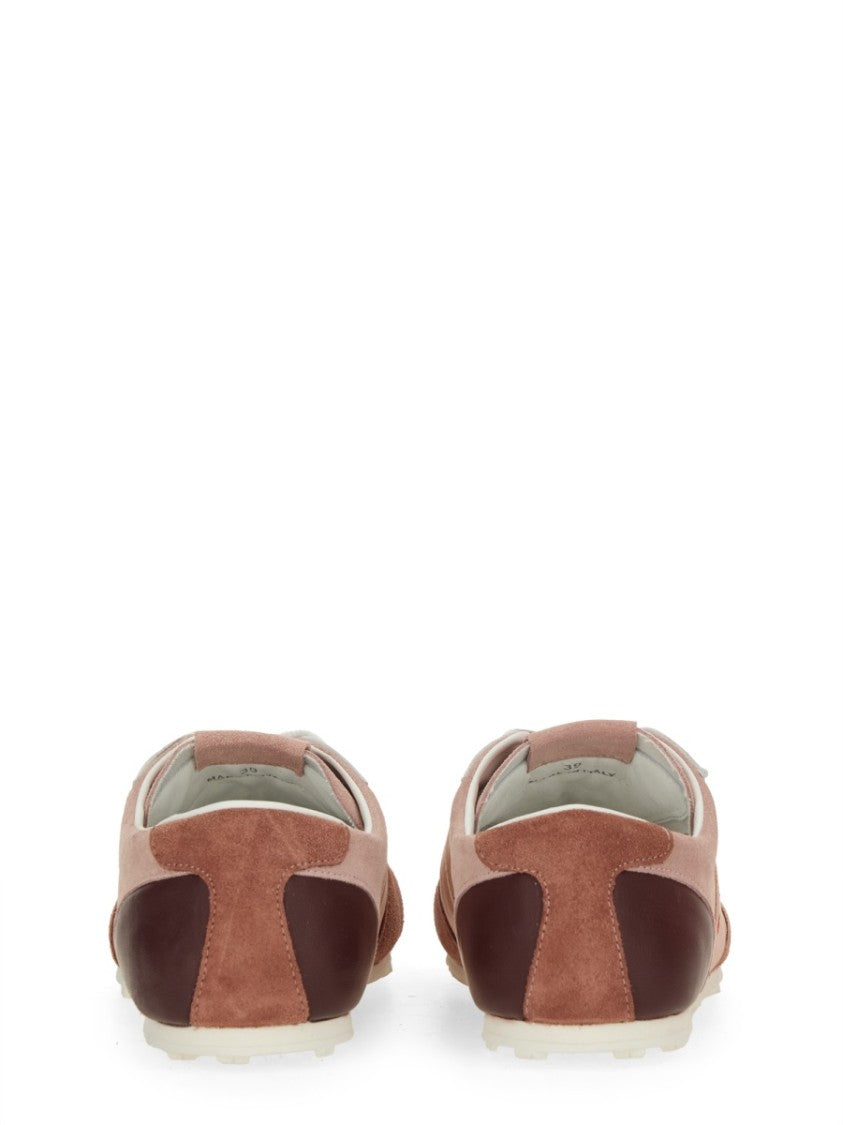 Marni Leather Sneaker With Textured Overlays