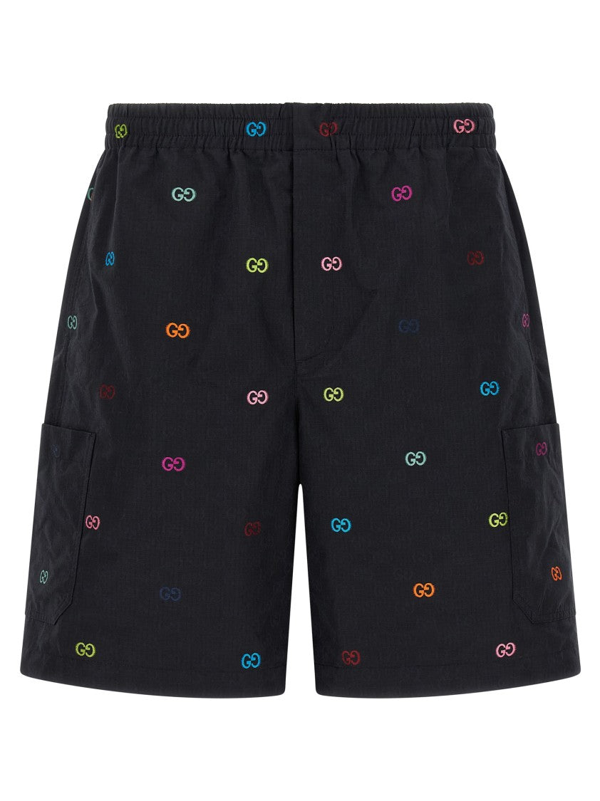 Gucci Multicolor Fil Coupé Bermuda Shorts