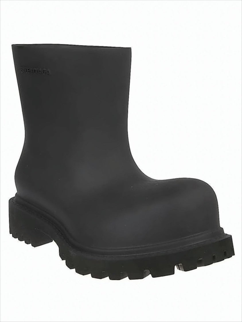 Balenciaga Matte Finish Chunky Sole Ankle Boots