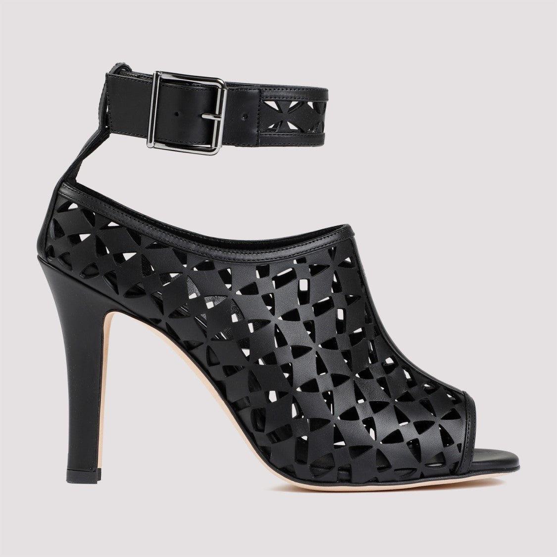 Manolo Blahnik Tingah 105 Yoth Calf Leather Sandals