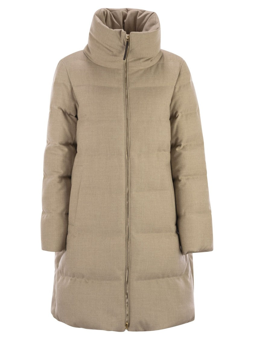 Herno Wool Jacket With High Collar