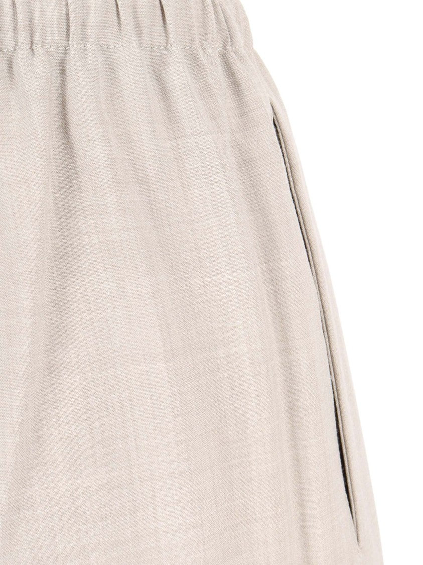 Forte Forte Wool-Blend Canvas Drawstring Trousers