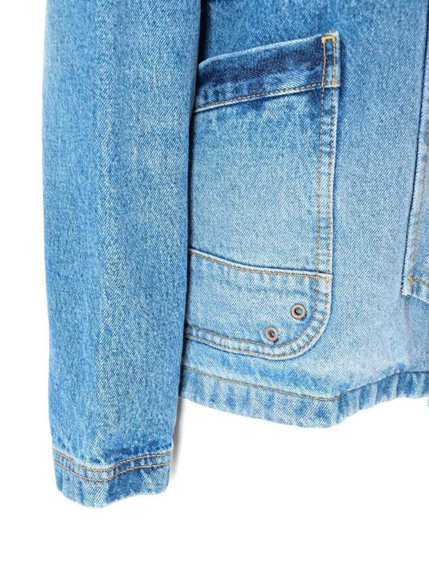 Fay Denim Jacket With Three Metal Clasp