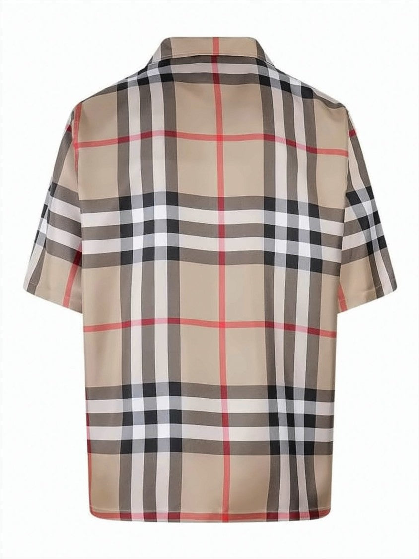 Burberry Short-Sleeved Silk Shirt