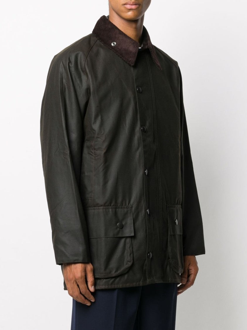 Barbour Green Jacket With Matte Finish