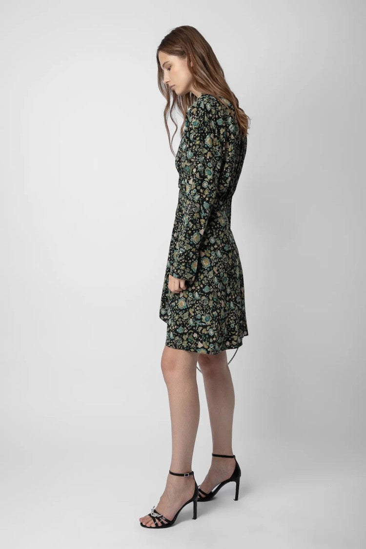 Zadig & Voltaire Rozo Floral-Print Silk Dress