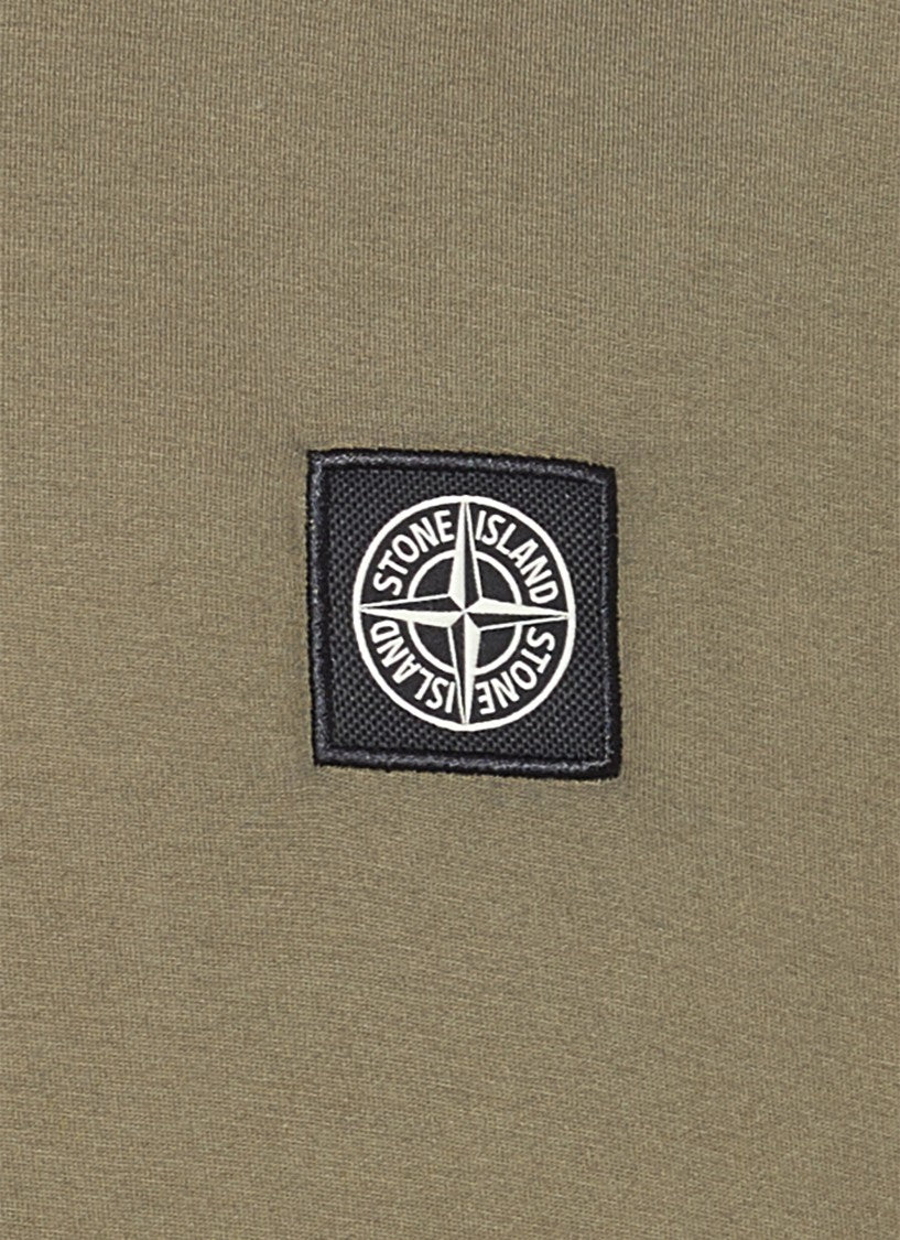 Stone Island Round-Neck Cotton T-Shirt