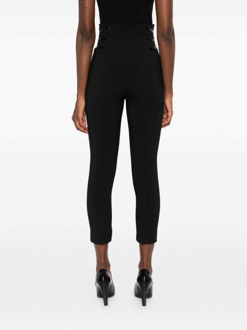 Elisabetta Franchi High Waist Cropped Trousers