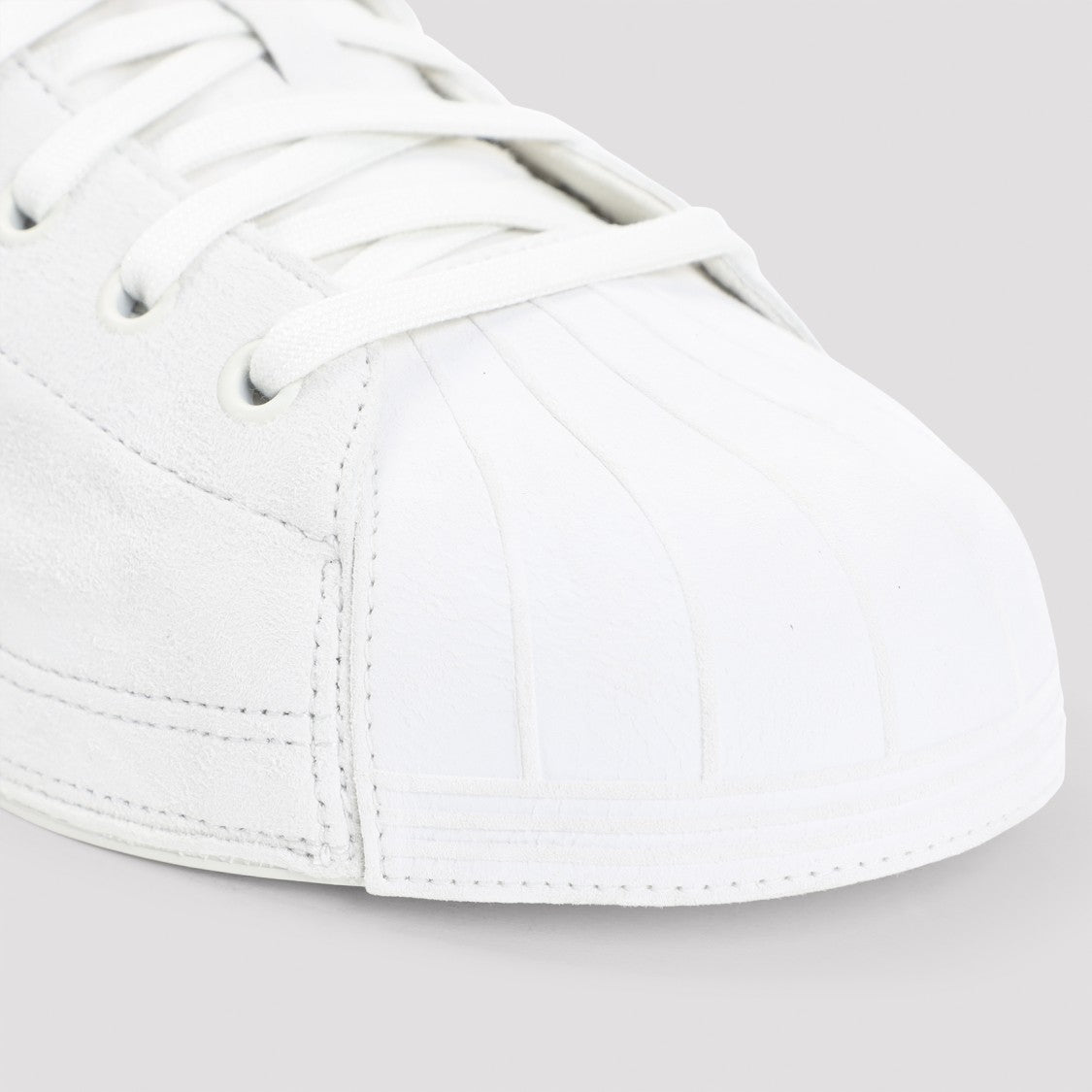 Y-3 Nizzastar Lo Light Grey Suede Leather Sneakers
