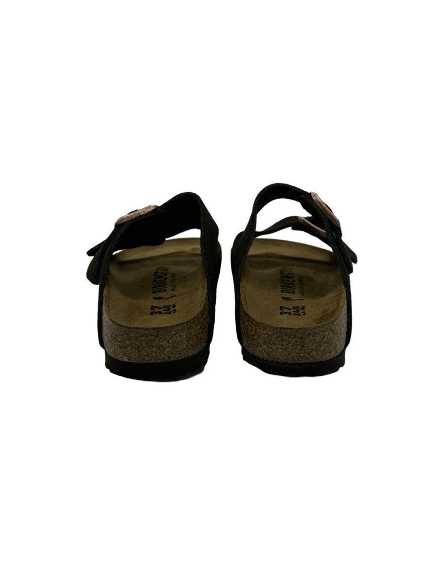 Birkenstock Arizona Suede Sandals With Adjustable Straps In Moca