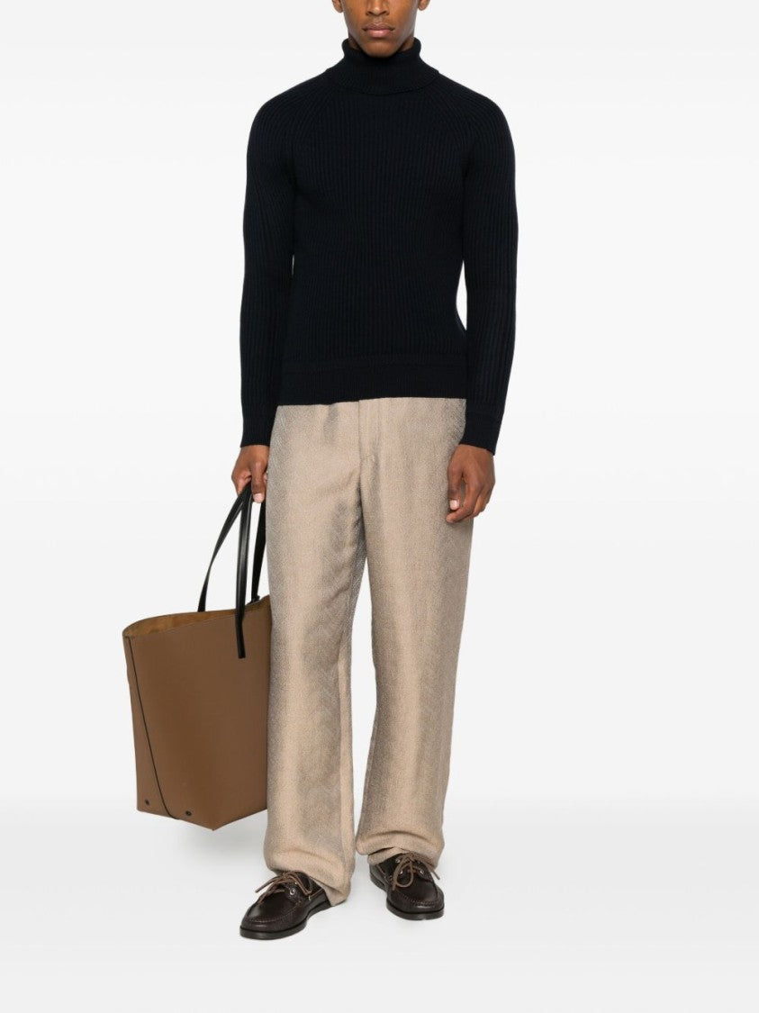 Zanone Classic Minimalist Sweater With Timeless Silhouette