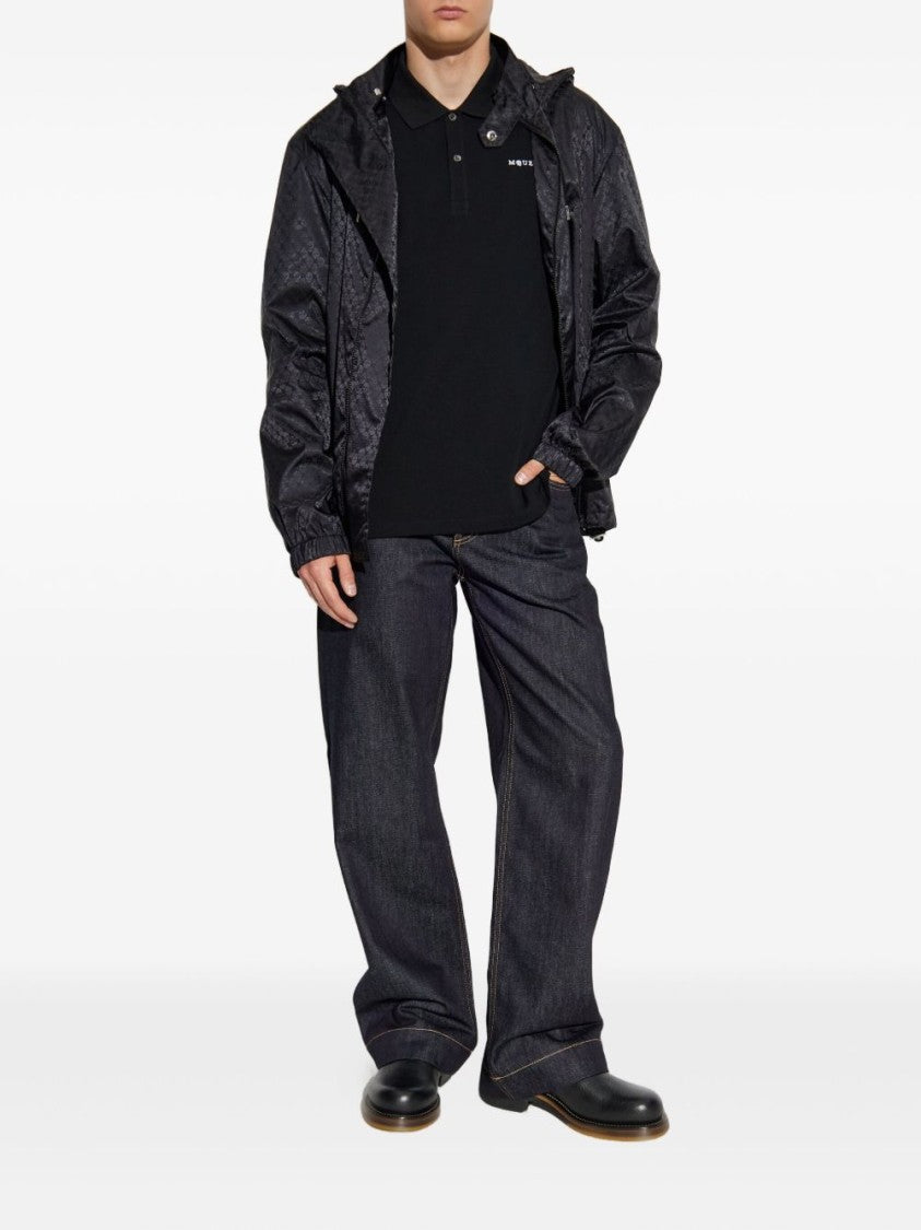 Alexander Mcqueen Wide-Leg Dark Indigo Denim Jeans