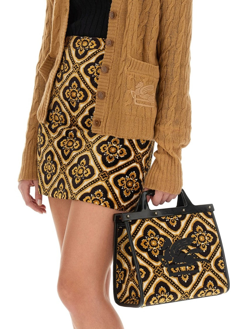 Etro Cable Knit V-Neck Cardigan