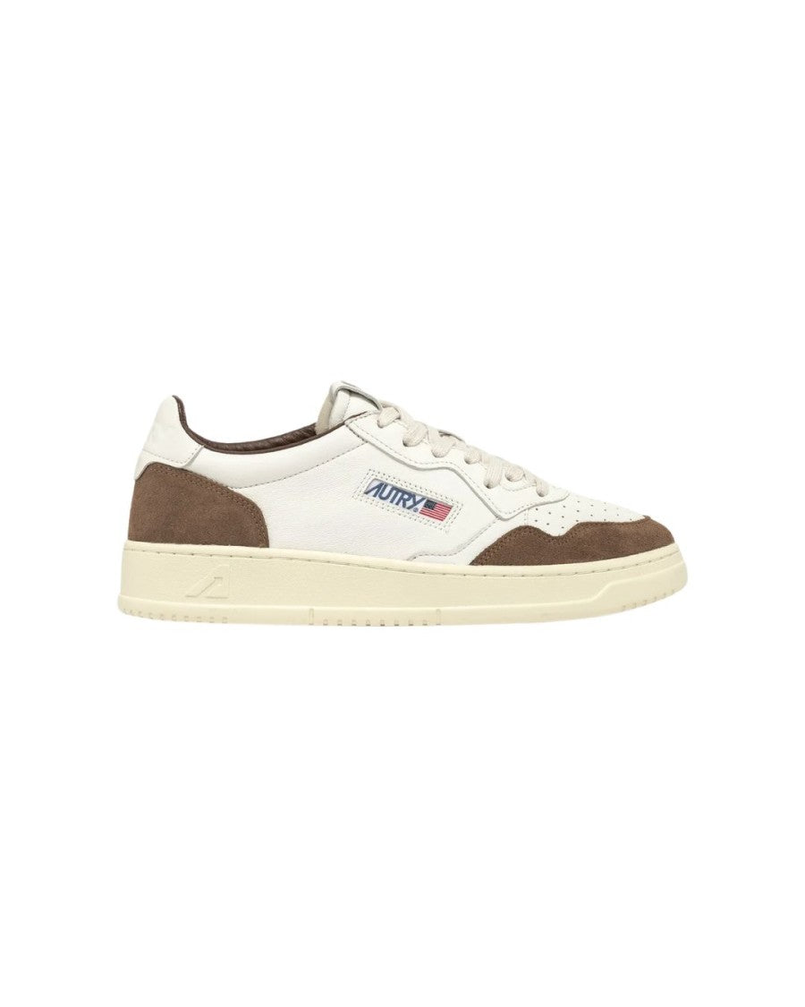 Autry Medalist Low Goat Leather And Suede Sneakers