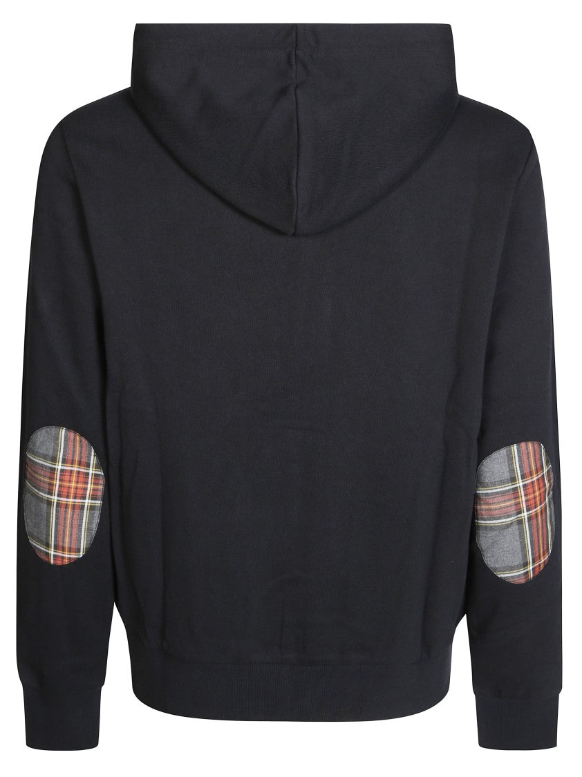 Sun 68 Zip-Up Hoodie With Contrasting Fabric