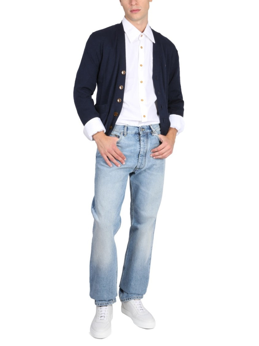 Vivienne Westwood Shirt With Subtle Orb Embroidery And Tailored Fit