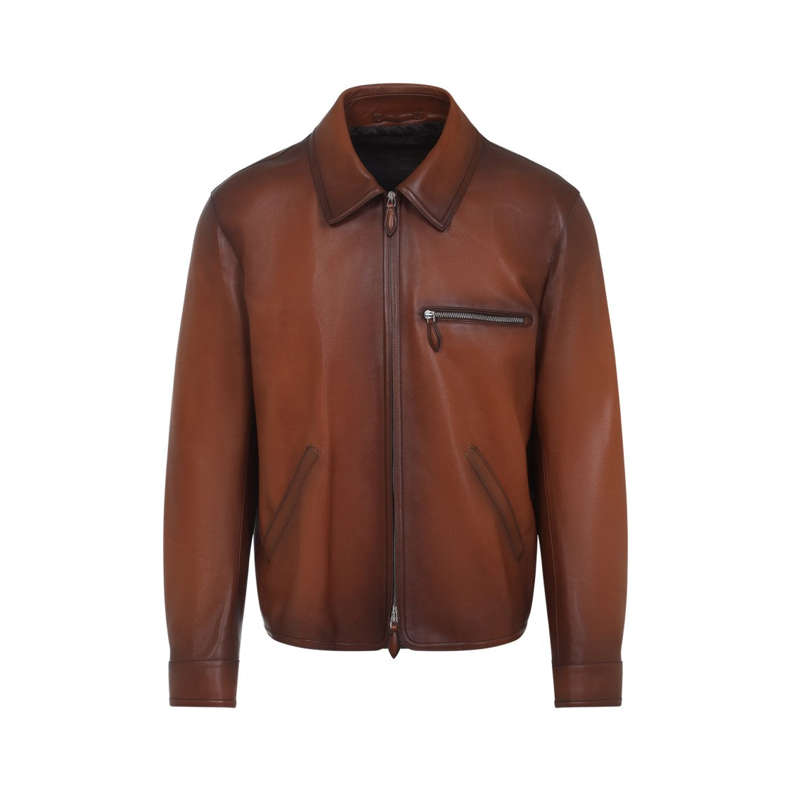 Berluti Brown Leather Jacket