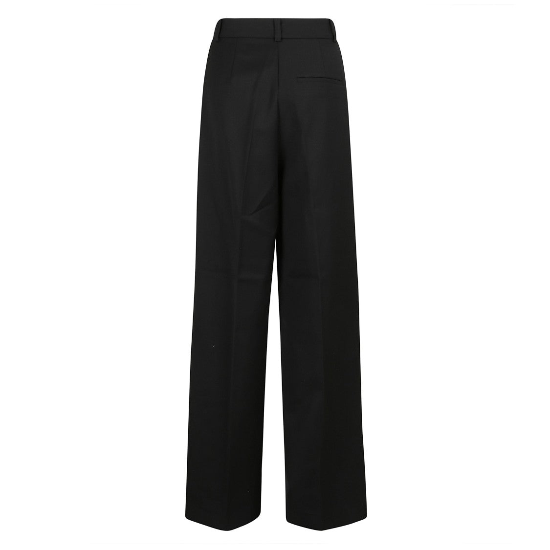 Anine Bing High-Waisted Wide-Leg Trousers With Clean Finishes