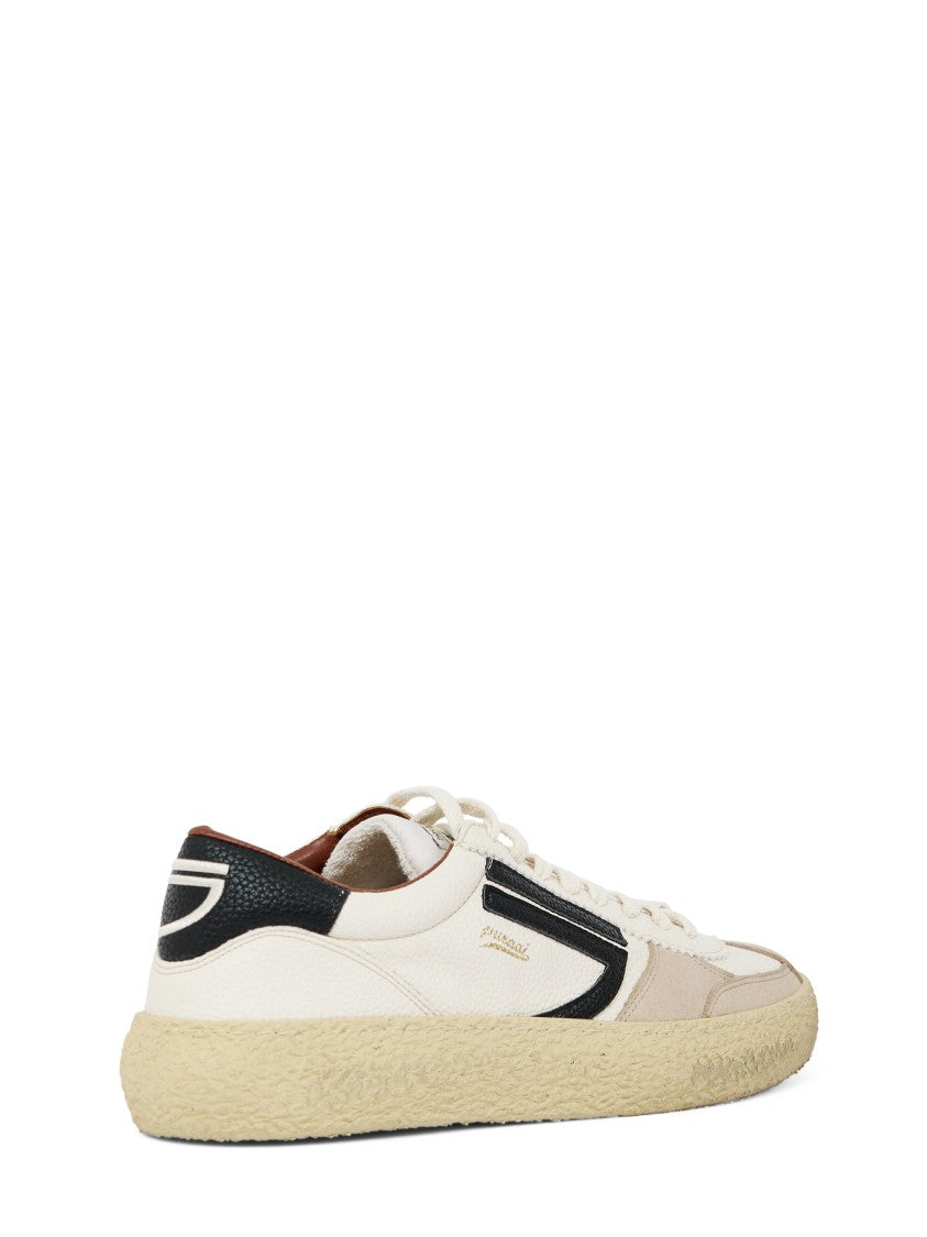 Puraai Vintage-Inspired Minimalist Sneakers In Vegan Leather