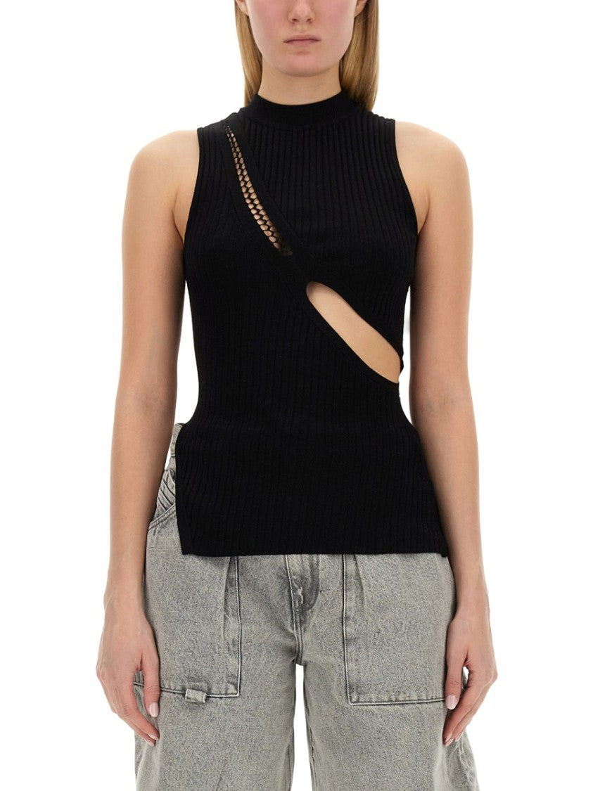 The Attico Top With Cut Out Details
