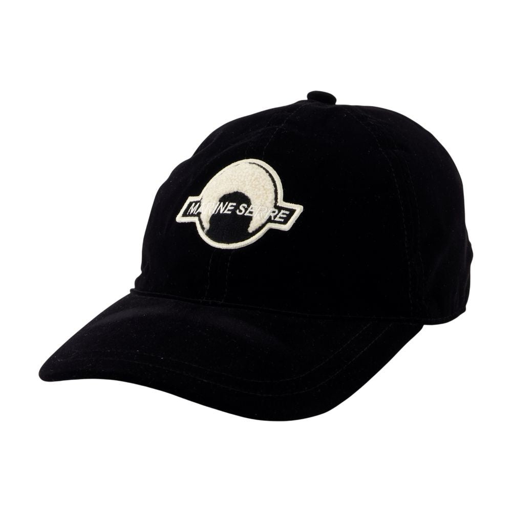 Marine Serre Velvet Cap - Nylon - Black