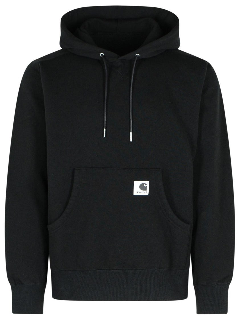 Sacai 'Charhartt Work In Progress' Black Cotton Sweatshirt