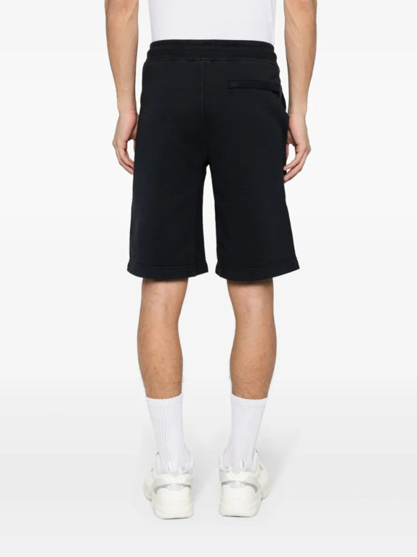 C.P. Company Logo-Embroidered Cotton Shorts