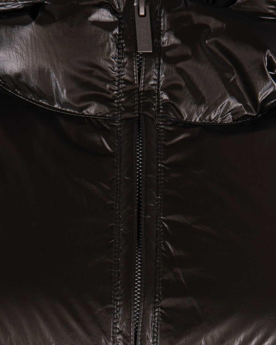 K-Way Lethille Thermo Microfiber Down Jacket, Black Olive