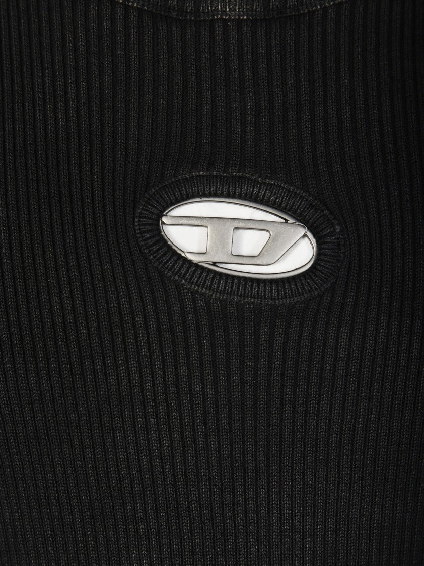 Diesel Ribbed Long-Sleeve Top