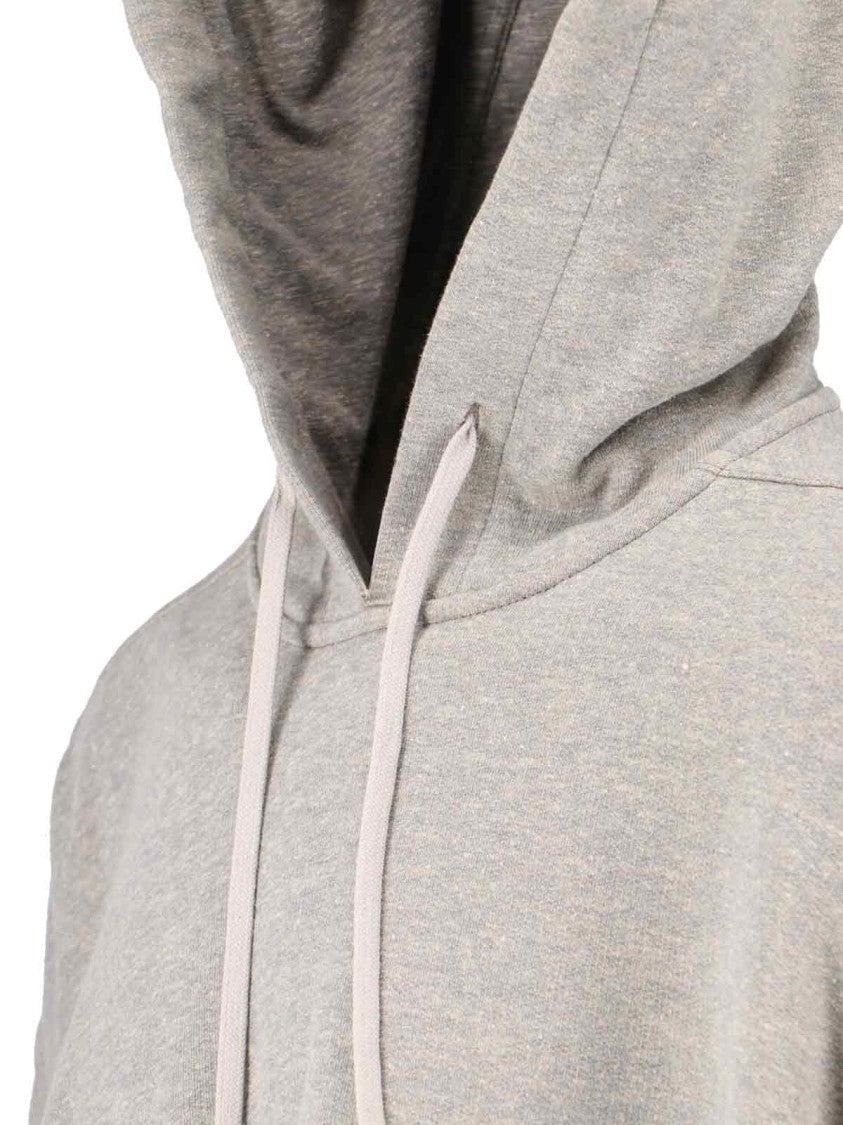 Drkshdw By Rick Owens Heather Grey Loose-Fitting Hoodie With Contrasting Interior