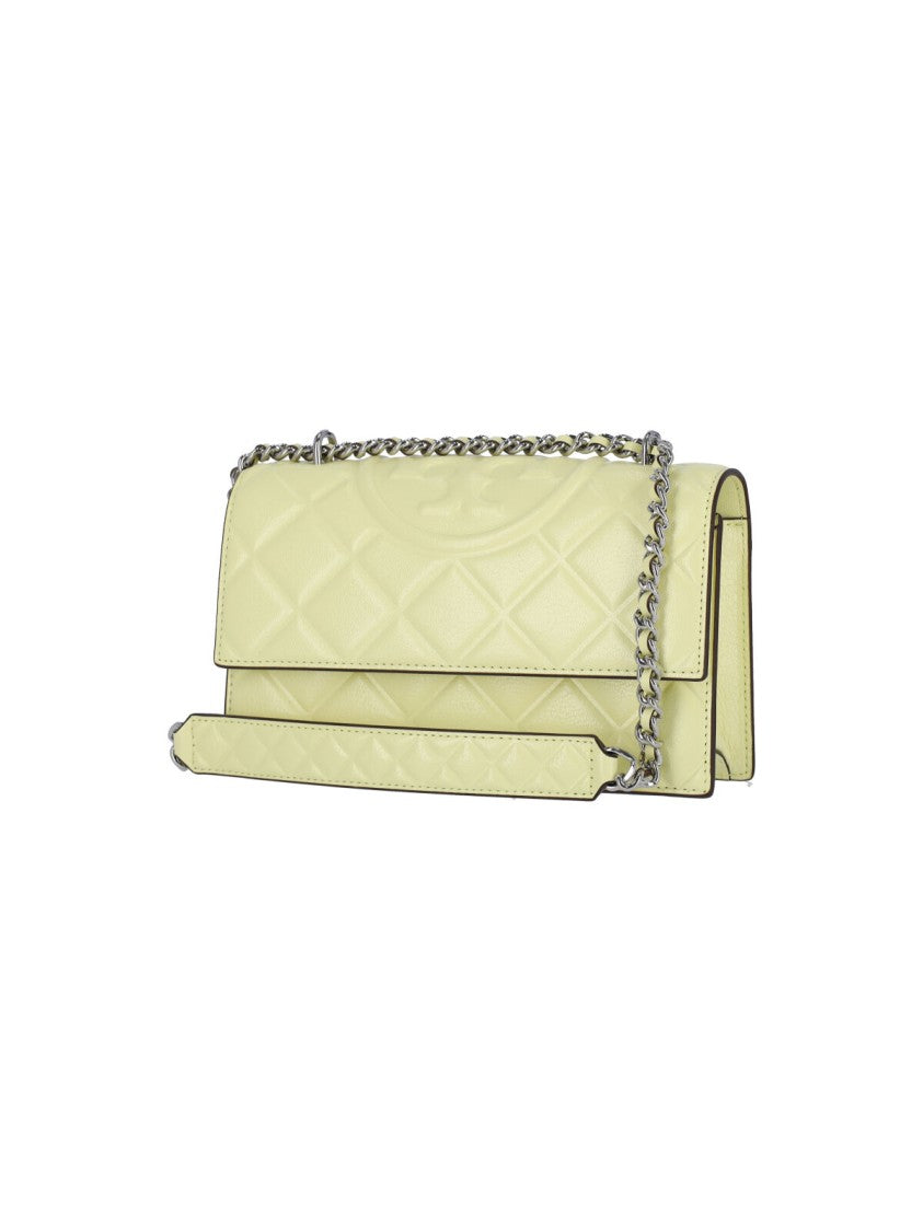 Tory Burch "Fleming" Small Shoulder Bag – Yellow
