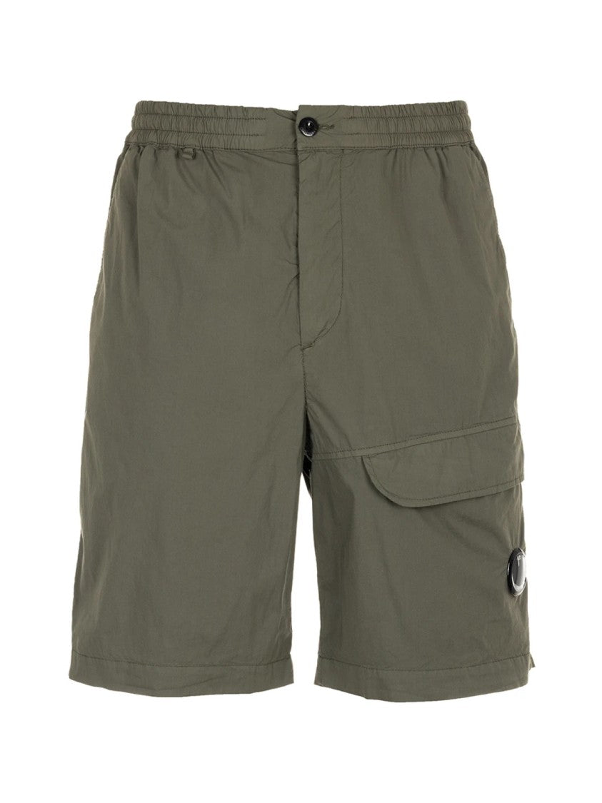 C.P. Company Lens Logo Cargo Stretch Bermuda Shorts