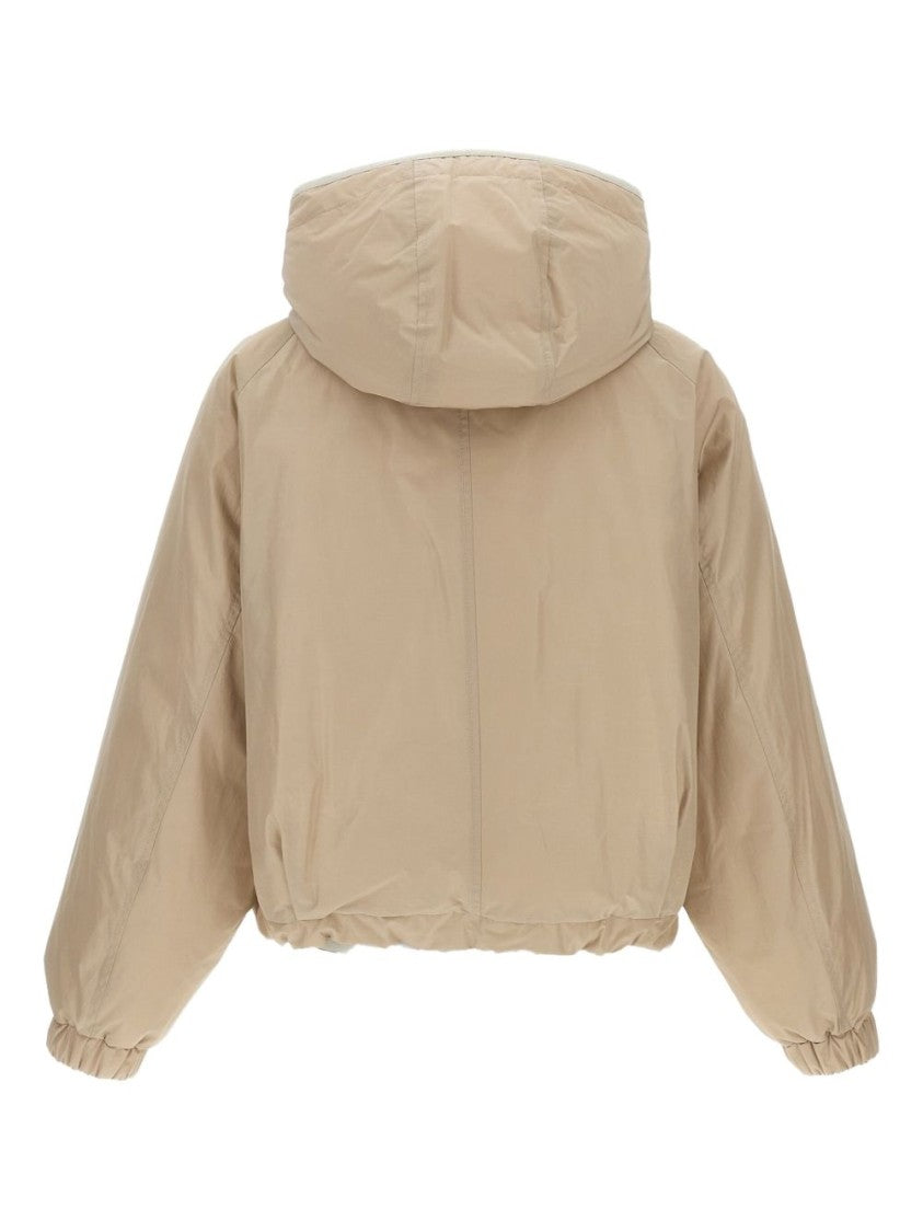 Brunello Cucinelli Hooded Down Jacket With Cropped Silhouette