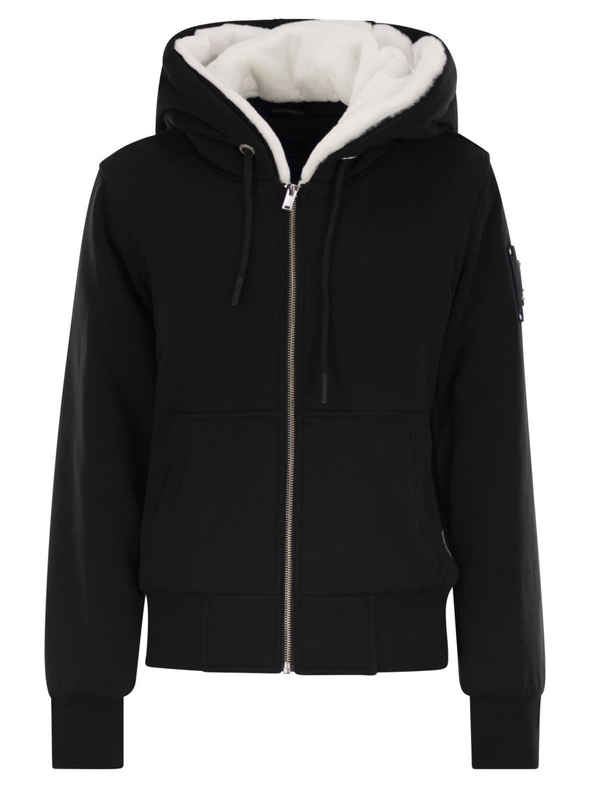 Moose Knuckles Classic Bunny - Sweatshirt With Faux Fur