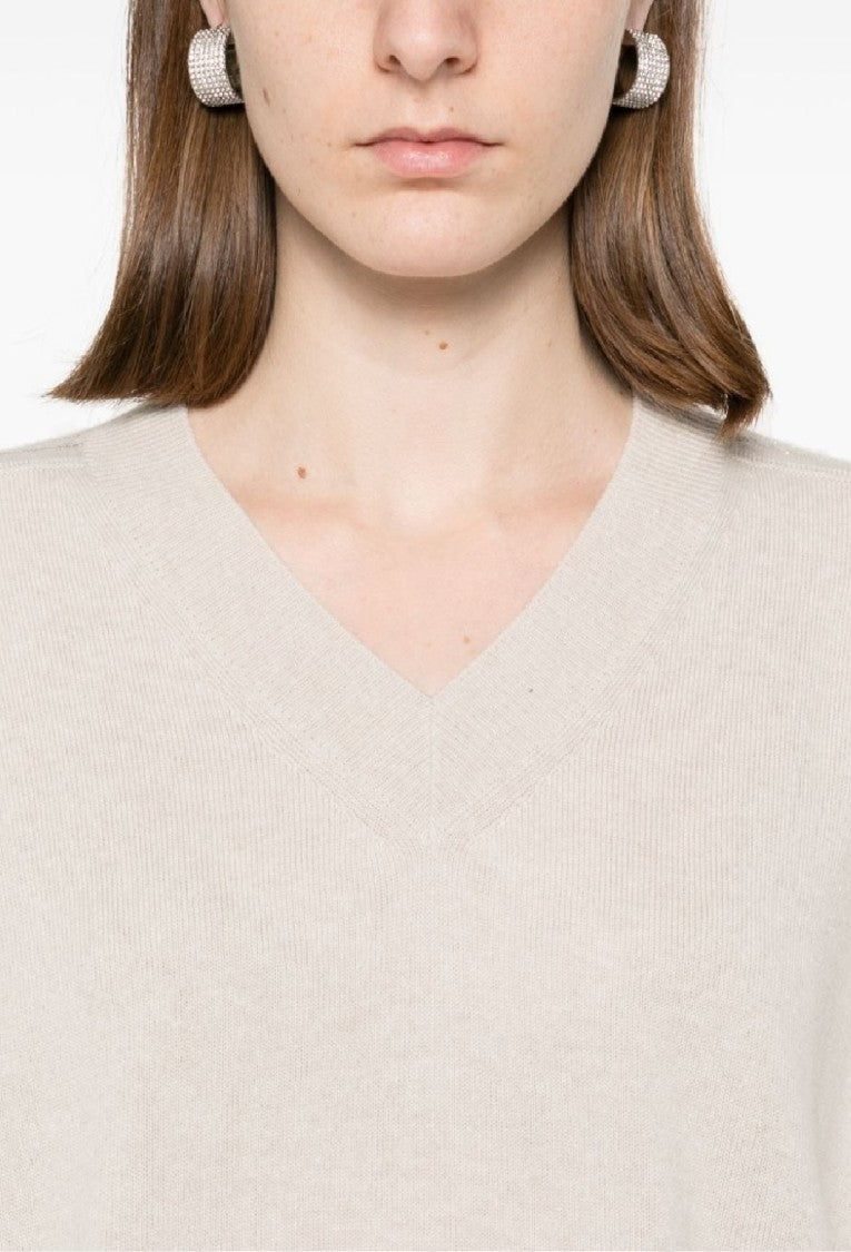 Fabiana Filippi Knitwear With V-Neckline Sweater