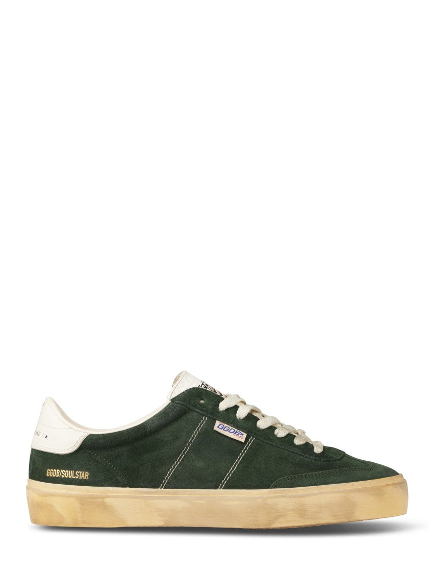 Golden Goose Deep Green Suede Sneakers