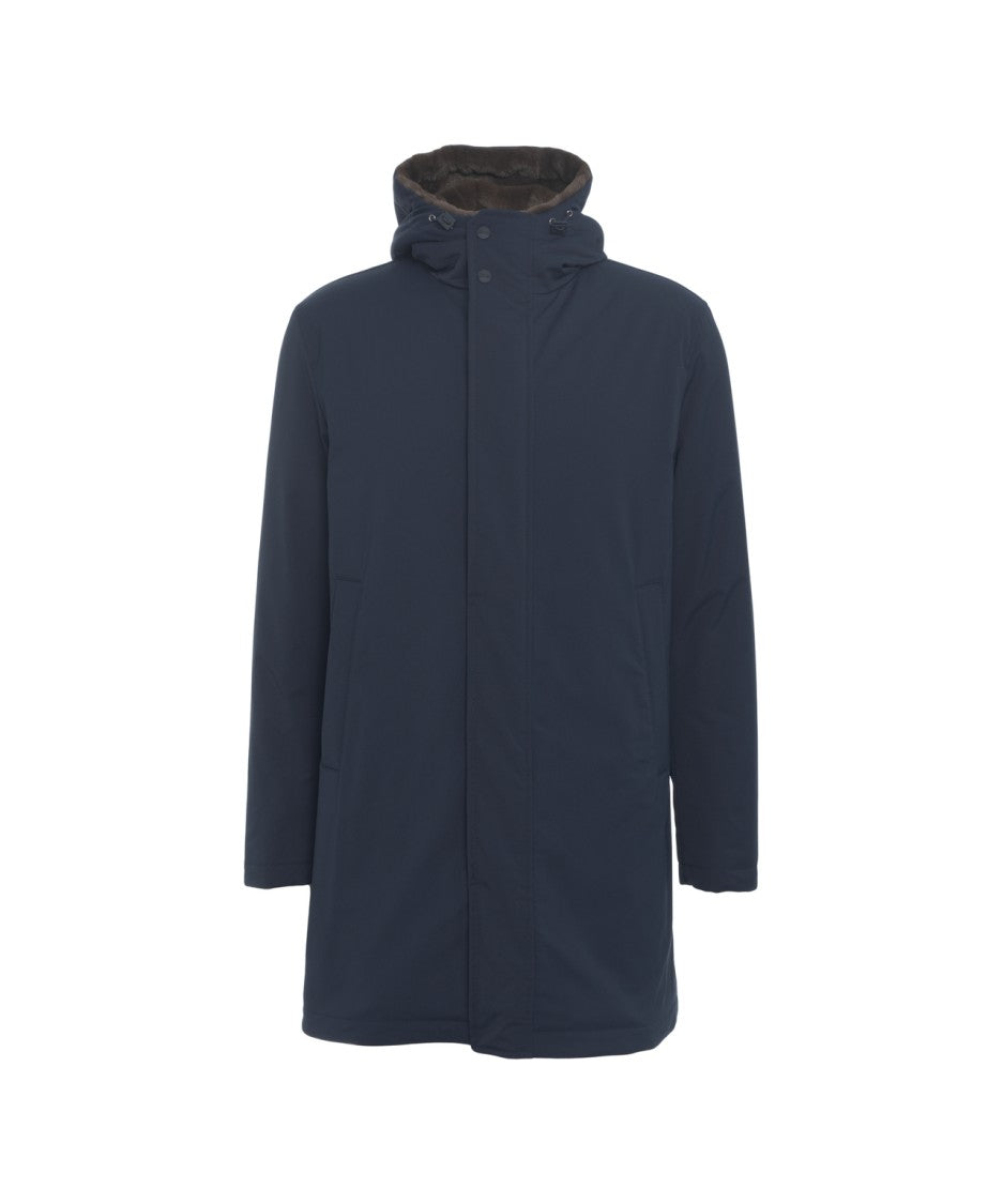 Herno Faux Fur-Lined Hooded Parka
