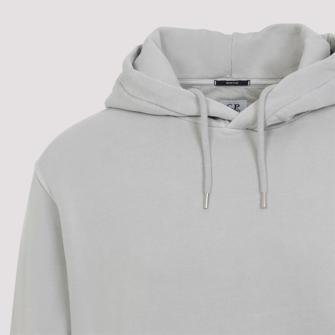 C.P. Company Light Grey Cotton Hoodie