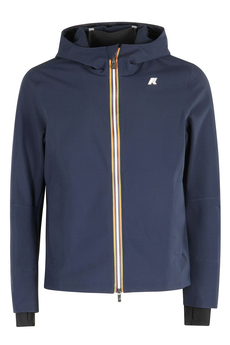 K-Way Bonded Water-Repellent Jacket With Adjustable Hem And Fleece Lining