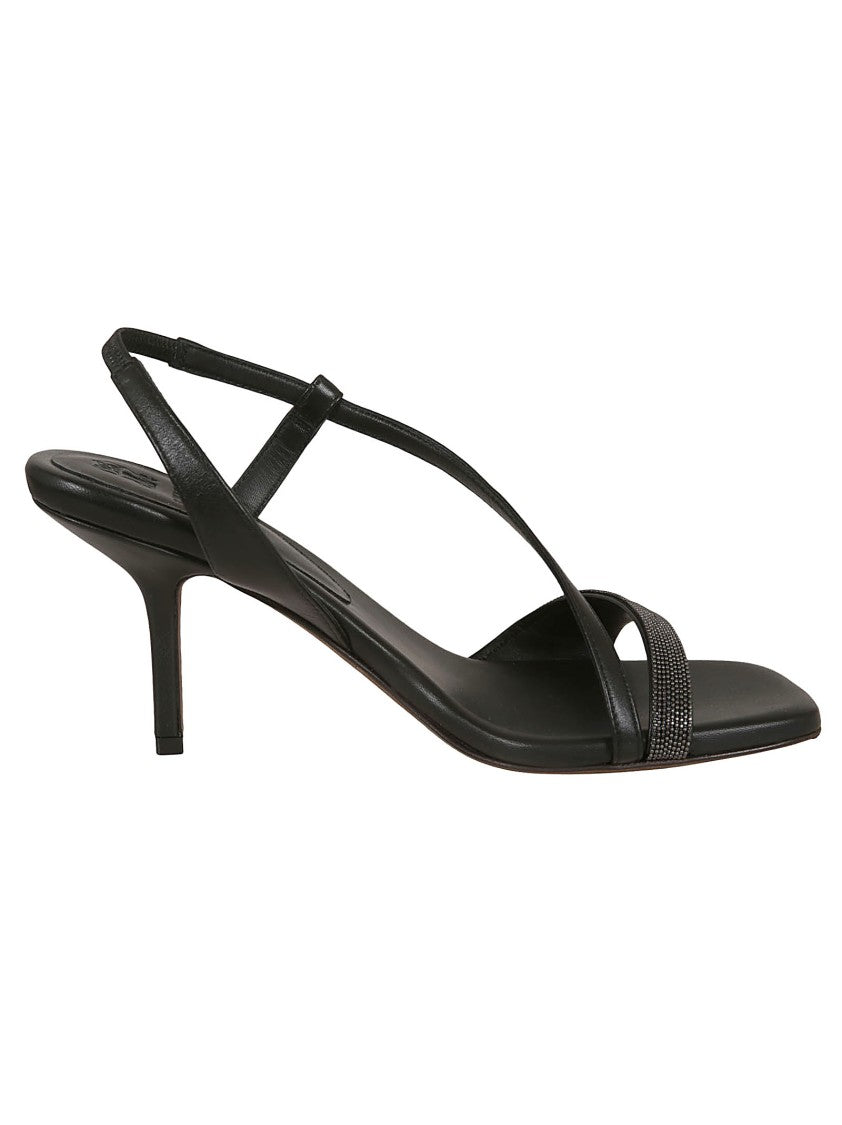 Brunello Cucinelli Brown Leather Sandals