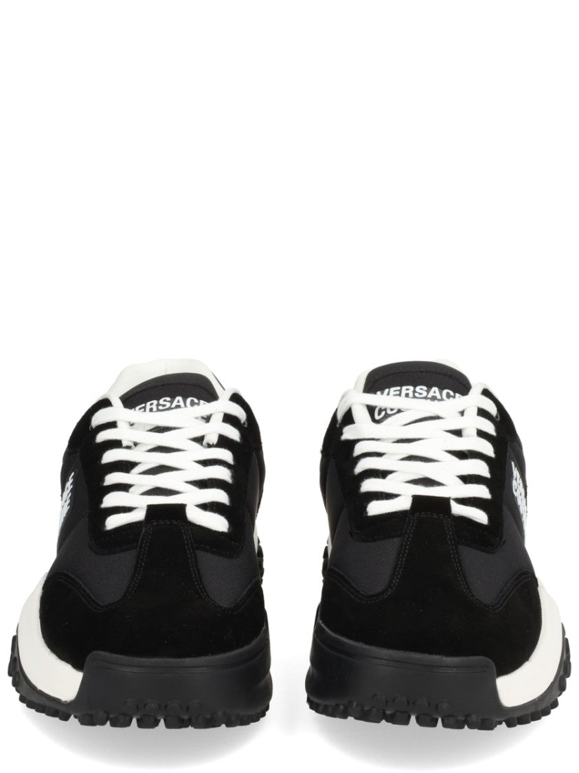 Versace Jeans Couture Textured Black Sneakers