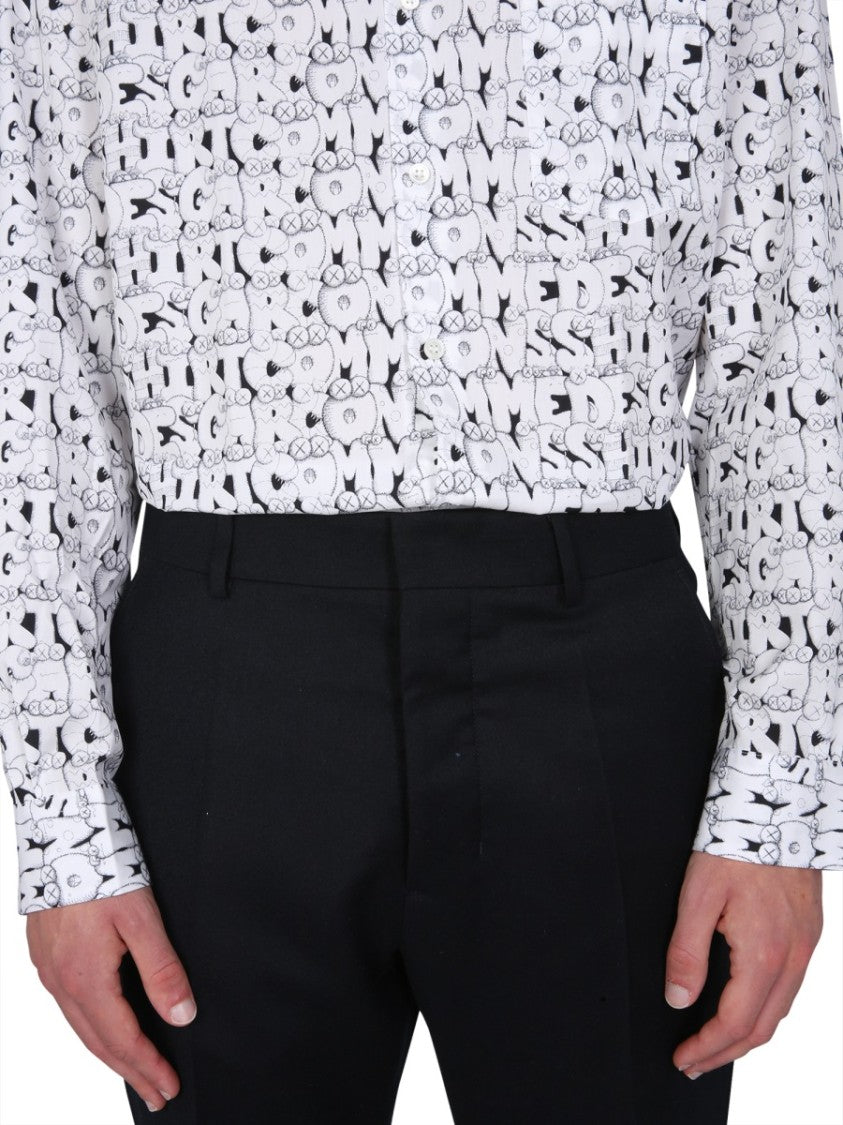 Comme Des Garçons X Kaws Print Shirt
