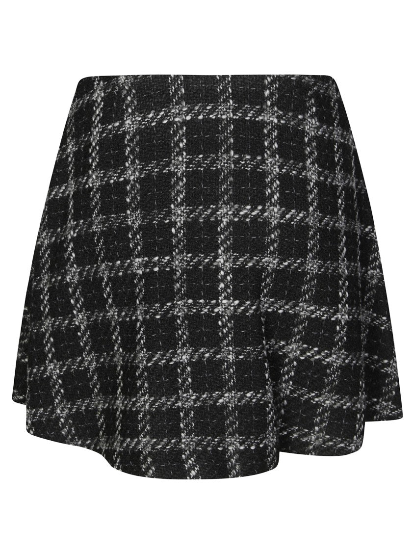 Diesel Knee-Length Denim Skirt With Button Closure And Raw Hem