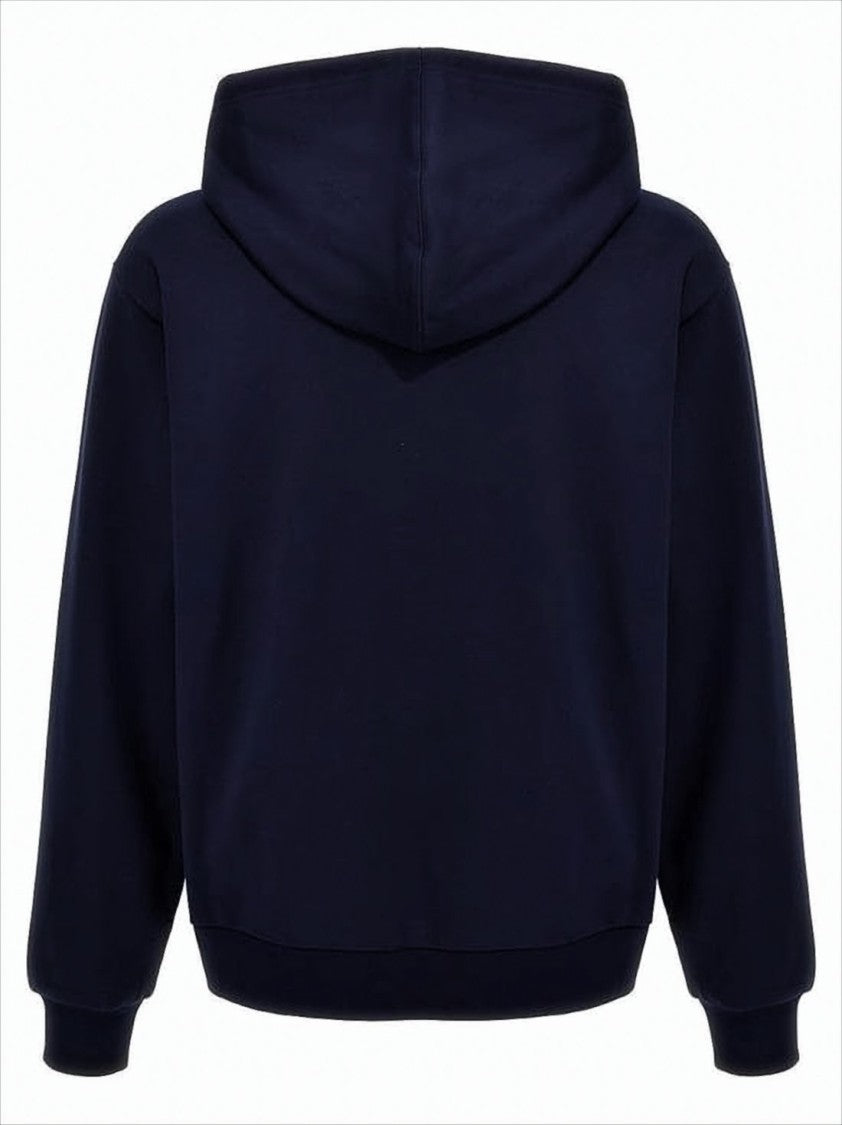 Marni Front Logo Hoodie With Adjustable Drawstring And Kangaroo Pocket