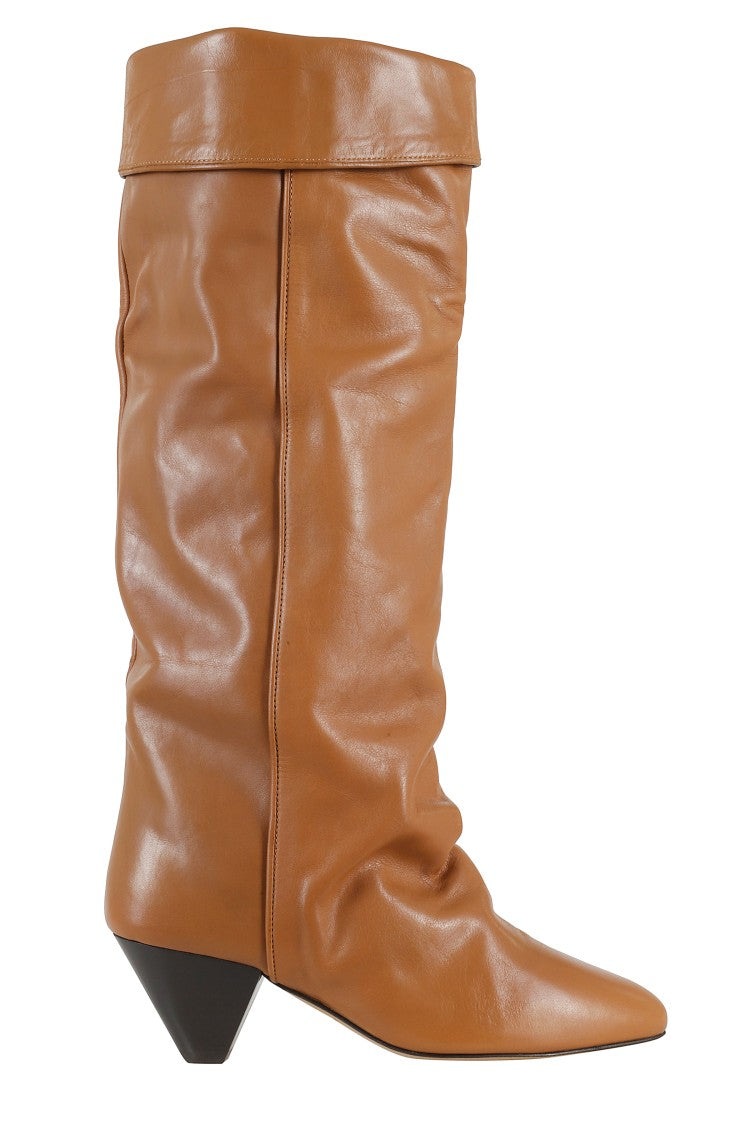 Isabel Marant Elita Gz High Cuffed Pointed Toe Boot