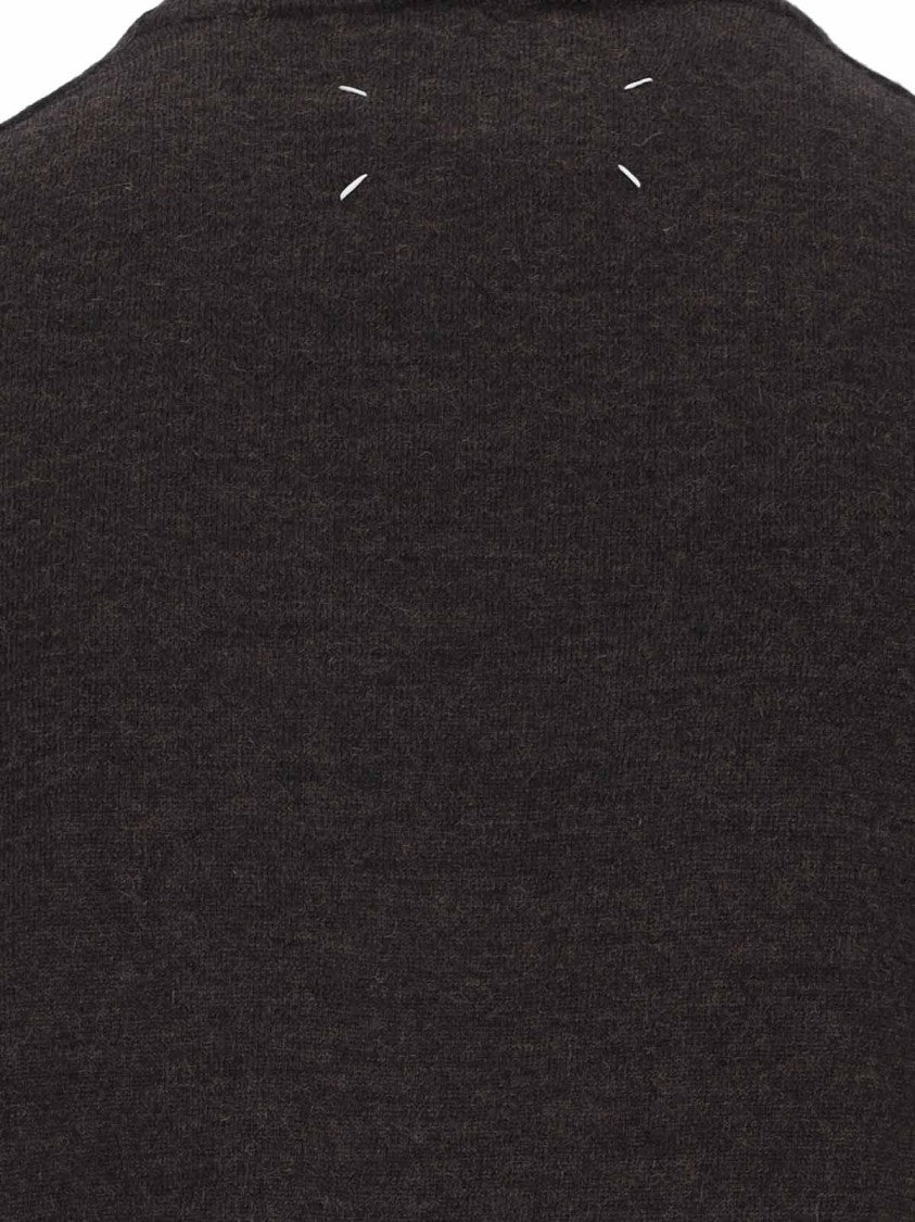 Maison Margiela Wool Crewneck Sweater – Black