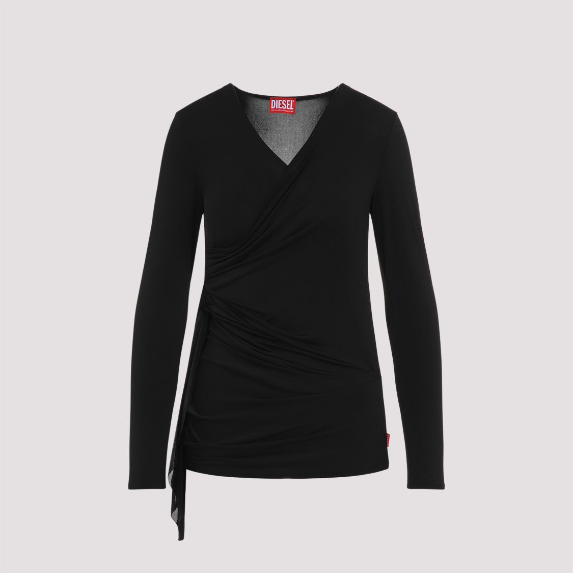 Diesel T-Crissy-Plain Black Acetate Top