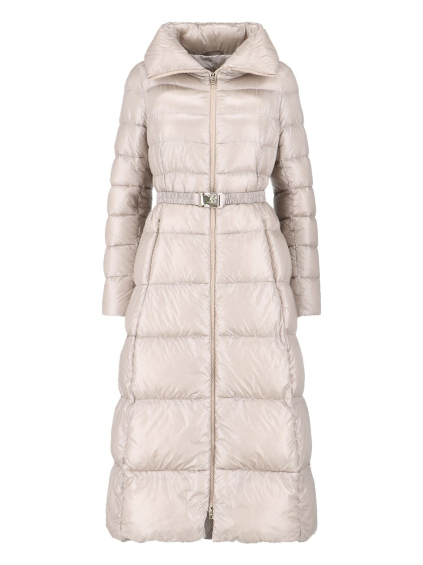 Herno Maxi Down Jacket With Belt – Beige