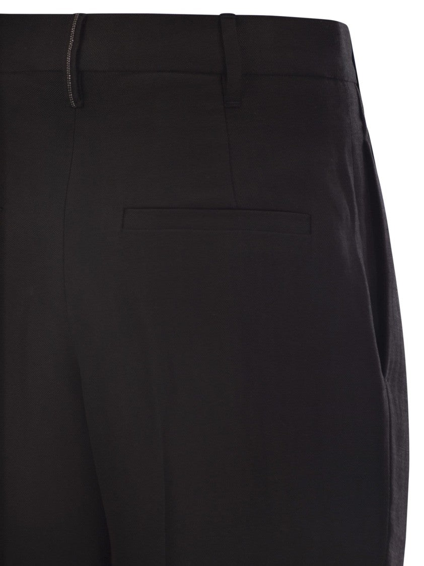 Brunello Cucinelli Slouchy Trousers In Viscose