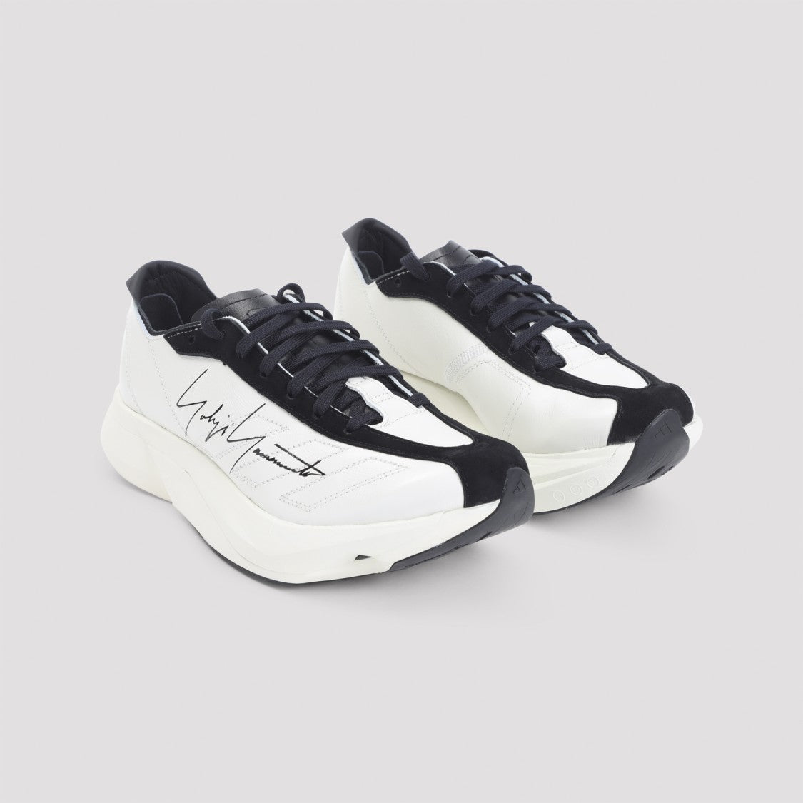 Y-3 Adios Pro 3.0 Lx Grey Leather Sneakers